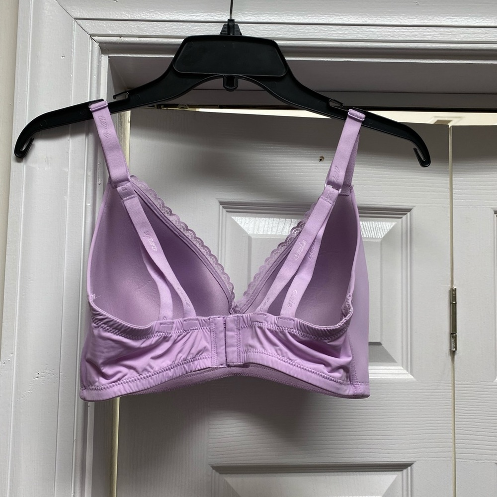 Aerie Lilac Lace Trimmed Wireless Bra 36ddd View 2